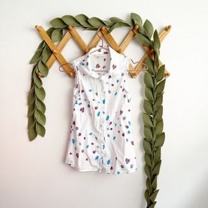 🛍️ ModCloth Beetle Bug Print Sleeveless Shirt